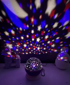 MOKOQI Star Projector Night Lights for Kids, Birthday Gifts for 1-4-6-14 Year Old Girl and Boy, Projection Lamp for Kids Bedroom, Glow in The Dark Stars and Moon for Child Asleep Peacefully- Purple 34 7122RxOnkQL