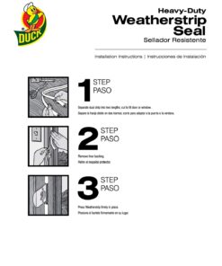 Duck Brand Heavy-Duty Self Adhesive Weatherstrip Seal for Large Gap, White, 3/8-Inch x 1/4-Inch x 17-Feet, 2 Seals, 282434 15 7122jAsAu2L 1