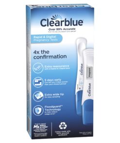 Clearblue Pregnancy Test Combo Pack, 4ct - Digital with Smart Countdown & Rapid Detection - Value Pack Combo 4 34 71232O lJtL 2
