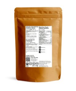 Organic Raw Pepitas, 2 Pounds – Non-GMO, Pumpkin Seed Kernels, Unsalted, No Oil, No Shell, Vegan, Kosher, Bulk. Keto Snack. High in Protein, Essential Fatty Acids. Great for Baking, and as a Topping pumpkin, kosher 2 Pound (Pack of 1) 10 7123mPzEoL