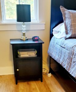 Winsome Wood Henry Accent Table, Black, 19 inches 37 7124ObYO4XL