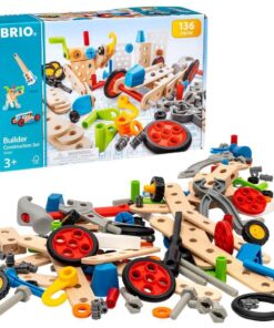 Alternative view of Brio Builder 34587 - Builder Construction Set - 136-Piece Construction Set STEM Toy with Wood and Plastic Pieces for Kids Age 3 and Up