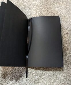 Pentalic Traveler Midnight Sketch Black Paper Journal, 160 Pages, Black (6" x 8") 6-inch x 8-inch, Black 29 7125nDjAApL