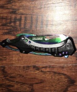 Tac Force- TF-705 Series - Bottle Opener, Glass Punch and Pocket Clip, Tactical, EDC, Rescue Rainbow 50 7125xQv3WEL