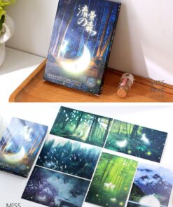 Glow In The Dark Postcards Set of 30 Woodland Animals Forest Deer Postcard Post Card Greeting Cards (Variety Pack) 27 7126 4eqcYL
