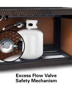 Outland Living 401 Series - 44-Inch Outdoor Propane Gas Fire Table, Espresso Brown/Rectangle 35 7126DlNQu0L