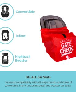 J.L. Childress Gate Check Bag - Air Travel Bag - Fits Convertible Car Seats, Infant carriers & Booster Seats, Red 27 7126MVV50JL