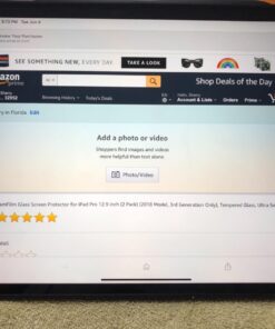 amFilm (2 Pack for iPad Pro 12.9 (2022, 2021, 2020, 2018) Glass Screen Protector for iPad Pro 12.9 inch, Tempered Glass, Ultra Sensitive, Face ID and Apple Pencil Compatible 31 7128kohDPnL