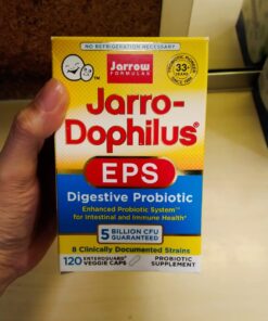 Jarrow Formulas Jarro-Dophilus EPS Probiotics 10 Billion CFU, Dietary Supplement for Intestinal Tract Support, Gut Health Supplements for Women and Men, 120 Veggie Capsules, 60 Day Supply Unflavored 120 Count (Pack of 1) 21 7129opqgfEL