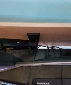 NB North Bayou TV Monitor Wall Mount Bracket Full Motion Articulating Swivel for 17-27 Inch Monitors with Gas Spring (Black Single Extension) F120-B Black 36 712ABnV MjL