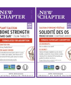 New Chapter Calcium Supplement – Bone Strength Organic Plant Calcium with Vitamin K2 + D3 + Magnesium, Vegetarian, Gluten Free - 120 count (40 day supply) 12 712AqIEgN2L