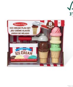 Melissa & Doug Scoop and Stack Ice Cream Cone Magnetic Play Set, Multicolor - Pretend Food, Ice Cream Toy For Toddlers And Kids Ages 3+. 24 712B6TRwgL 2
