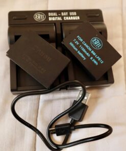 BM Premium 2-Pack of LP-E12 Batteries and USB Dual Battery Charger for Canon EOS-M, EOS M2, EOS M10, EOS M50, EOS M50 Mark II, EOS M100, EOS M200, SX70 HS, Rebel SL1 Digital Cameras 43 712BAysNkVL