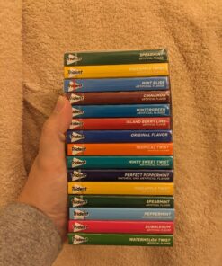 Trident Sugar Free Chewing Gum Variety Pack of 15 (Assorted Flavors) 17 712CGNRJDIL