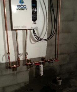 EcoSmart ECO 27 Tankless Water Heater, Electric, 27-kW - Quantity 1, 17 x 17 x 3.5 56 712CRgOenfL