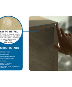 Rok Hardware Pack of 100 Clear SoftClose Door & Drawer Cabinet Furniture Bumpers 1/2" (12.7mm) Diameter - SCB02-100 11 712DlxZYgxL