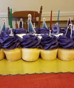 Set of 24 Pieces Frozen Cake Cupcake Decorative Cupcake Topper for Kids Birthday Party Themed Party 16 712E7kcpeWL