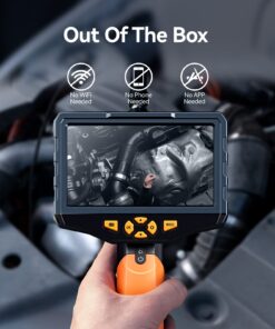 Alternative view of Industrial Endoscope Camera, Teslong Borescope Inspection Camera with Light, Automotive Scope Camera with 16.5ft Flexible Probe, Home Waterproof Bore Fiber Optic Camera Snake for Sewer(5" IPS Screen)