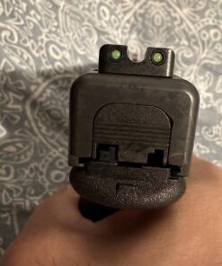 TRUGLO TFX PRO Handgun Sight | Compact Snag-Free Durable Shock-Resistant Glowing Tritium & Fiber-Optic Xtreme Night Sight for Handguns Glock High Set 48 712FKdq505L