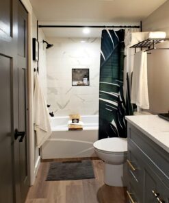 Schlage F10 V LAT 622 Latitude Door Lever, Hall & Closet Passage Lock, Matte Black Standard 34 712FVOBIRrL