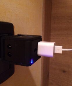 Ceptics Universal Travel Adapter Plug World Power W/ 4 USB Ports - Charge Cell Phones, Smart Watches, iPhones - For International Europe, China, UK, UAE, Australia - Type A, C, G, I 1 Pack World Adapter W/USB 39 712FWb1s7tL