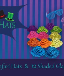 Neon Bright Party Set-12 Neon Gangster Hats with 12 Neon Shutter Glasses Fedora Hats With Sunglasses 15 712GpdQRhlL