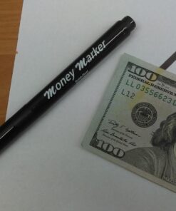 Money Marker (5 Counterfeit Pens) - Counterfeit Bill Detector Pen with Upgraded Chisel Tip - Detect Fake Counterfit Bills, Universal False Currency Pen Detector Pack 1 29 712HqgR9ML
