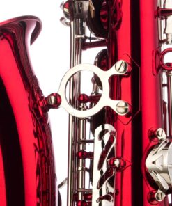 Glory Red/Silver keys E Flat Alto Saxophone with 11reeds,8 Pads cushions,case,carekit 20 712JsFRgsKL