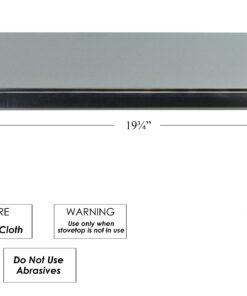 Reston Lloyd Rectangular Burner Cover, Stainless Steel, Set of 2, Stainless Look 20 712JxA5BDaL