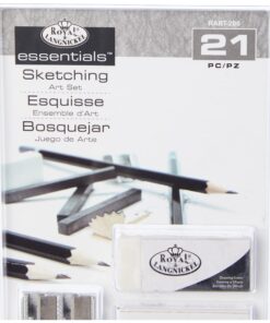 Royal & Langnickel RART-200 Essentials Sketching Pencil Set, 21-Piece Multicoloured 28 712KFzIz9IL 1