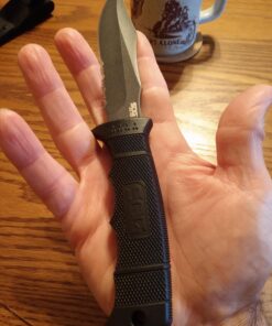 SOG Fixed Blade Knives with Sheath - SEAL Pup Tactical Knife, Survival Knife and Hunting Knife w/ 4.75 Inch Blade and Knife Sheath SEAL Pup - Nylon Sheath 71 712KgyLeRmL