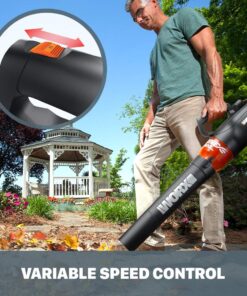 WORX WG520 12 Amp TURBINE 600 Electric Leaf Blower Corded Turbine Blower 20 712LAgEvFqL