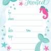 Mermaid Birthday Party Invitations - Fill In Style (20 Count) With Envelopes 69 712LonWOzbL