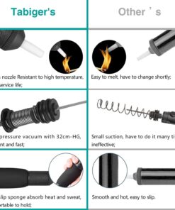 Tabiger Solder Wick & Desoldering Pump, Solder Sucker & Desoldering Wick, 2pcs Solder Braid (2.5mm Width, 1.5m Length)- Desoldering Vacuum Pump Solder Remover 10 712LwNZyPgL
