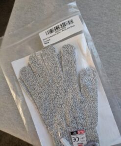 NoCry Premium Cut Resistant Gloves Food Grade — Level 5 Protection; Ambidextrous; Machine Washable; Superior Comfort and Dexterity; Lightweight Protective Gloves; Complimentary eBook Small Original Grey 34 712M1pQ5v7L