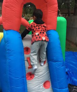 Little Tikes Jump and Double Slide Bouncer, 168.00 L x 108.00 W x 84.00 H Inches , White 53 712M6SIGdYL