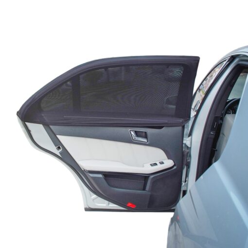 TFY Universal Car Side Window Sun Shade - Protects Your Kids from Sun Burn - Double Layer Design - Maximum Protection - Fit Most of Vehicle - 2 Pieces (Regular Contoured Window) Regular Contoured Window