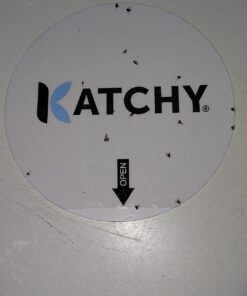 Katchy Indoor Insect Trap - Catcher & Killer for Mosquitos, Gnats, Moths, Fruit Flies - Non-Zapper Traps for Inside Your Home - Catch Insects Indoors with Suction, Bug Light & Sticky Glue (Black) Original Black 49 712MrV4WXaL