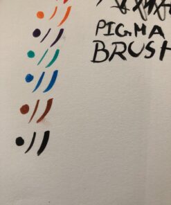 SAKURA Pigma Micron Brush Pens - Archival Black and Colored Ink Pens - Pens for Writing, Drawing, or Journaling - Black and Assorted Colored Ink - Brush Nibs - 8 Pack 8 Color Set Colors May Vary 42 712NP85OnKL