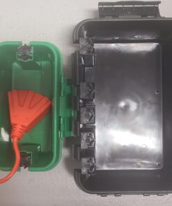 SOCKiTBOX – The Original Weatherproof Connection Box – Indoor & Outdoor Electrical Power Cord Enclosure for Timers, Extension Cables, Holiday Lights, Power Tools, Fountains & More – Size Small – Green 30 712NqKTUqXL