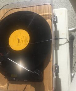 ION Audio Max LP – Vinyl Record Player / Turntable with Built In Speakers, USB Output for Conversion and Three Playback Speeds – Natural Wood Finish Max LP with Speakers Record Player only 54 712OX0OAPqL