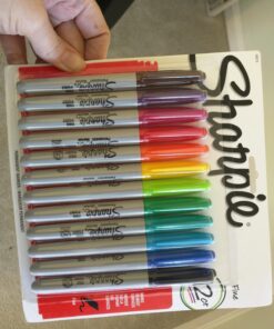 SHARPIE Permanent Markers, Fine Point, Assorted Colors, 12 Count 12 Count (Pack of 1) 44 712ObOHcKSL