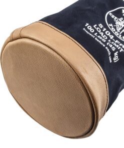 Klein Tools 5104FR Canvas Bucket, Flame-Resistant Tool Bucket Made of No. 4 Canvas, with Double-Reinforced Bottom, 100-Pound Load Rated Standard 17 712Ozcrj6PL