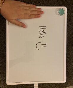 U Brands Contempo Magnetic Dry Erase Board, 11 x 14 Inches, White Frame 11" x 14" 48 712PMPqdc L