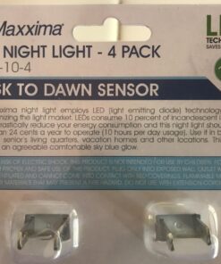 Maxxima MLN-10 LED Night Light with Dusk to Dawn Sensor (Pack of 4) 39 712PkYgASdL
