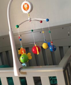 Fisca Baby Musical Crib Mobile, Infant Bed Decoration Toy Hanging Rotating Bell with Melodies Dual Purpose (Mobile & Bath Toy) 37 712PlHrG2ZL 2