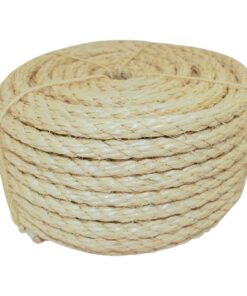 SGT KNOTS Twisted Sisal Rope for Cat Tree Replacement Parts - Sisal Twine Natural Rope and Thick Twine for Crafts, DIY, Gardening, Decor, Indoor, Outdoor Use - Sisal Rope in Multiple Lengths 3/8 inch x 100 feet 12 712QJb5KRfL