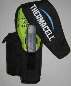 Thermacell Holster for MR300 and MR450 Portable Mosquito Repeller, Black Ballistic Nylon with Refill Storage Pockets, Elastic Closure and Detachable Clip; Attach to Packs, Camping Gear, Belts and More 29 712QvJiqbQL