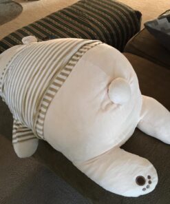Niuniu Daddy Polar Bear Stuffed Animals 28 Inch Jumbo Large Plush Toy for Kids/Toddlers Kawaii Plushies for Girls/Boys Cute Cuddle Body Pillow for Sleeping Gift for Christmas Birthday 66 712RpOldA7L