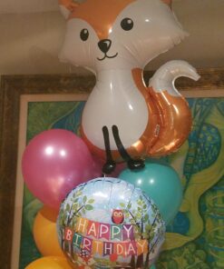 Betallic 18" Woodland Birthday Party Foil Balloon, Multicolor 6 712Ss eEVxL